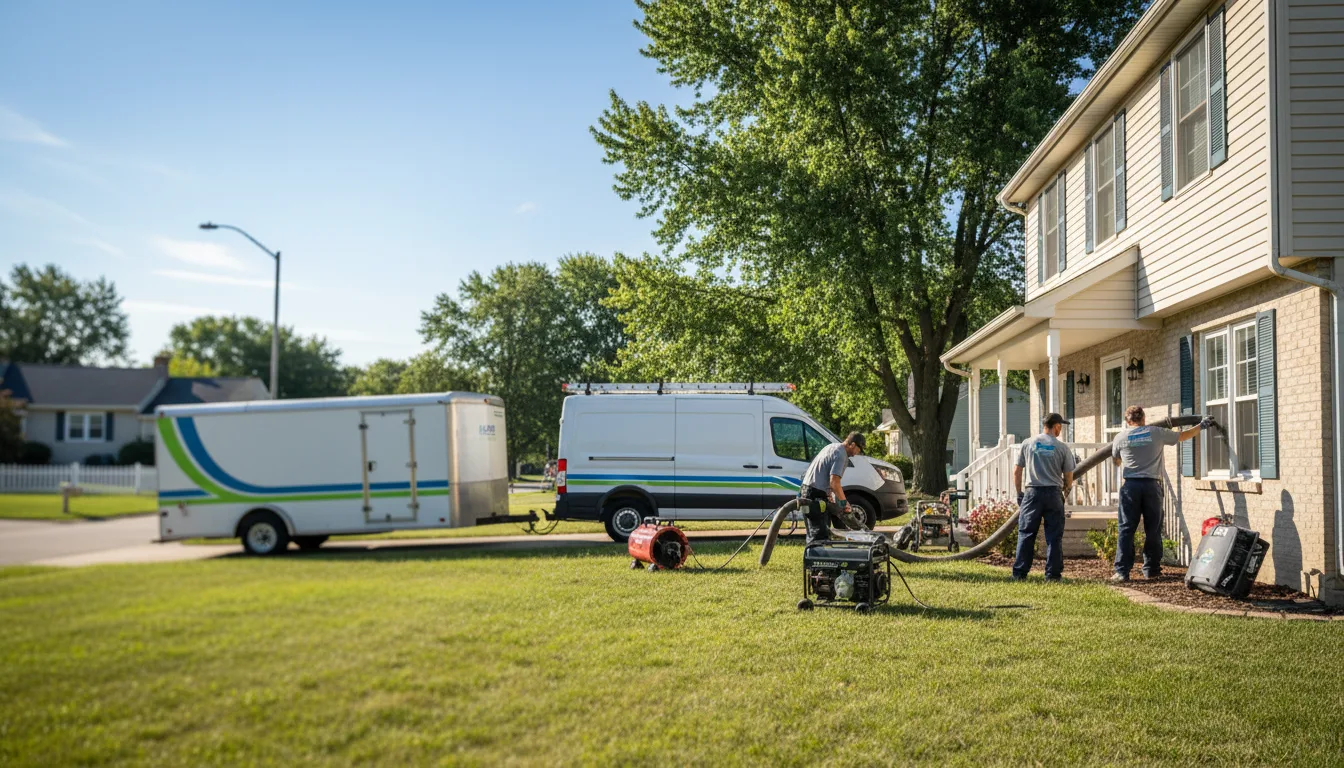 Flooded Basement Restoration And Cleanup With Repair in Athens, IL near me